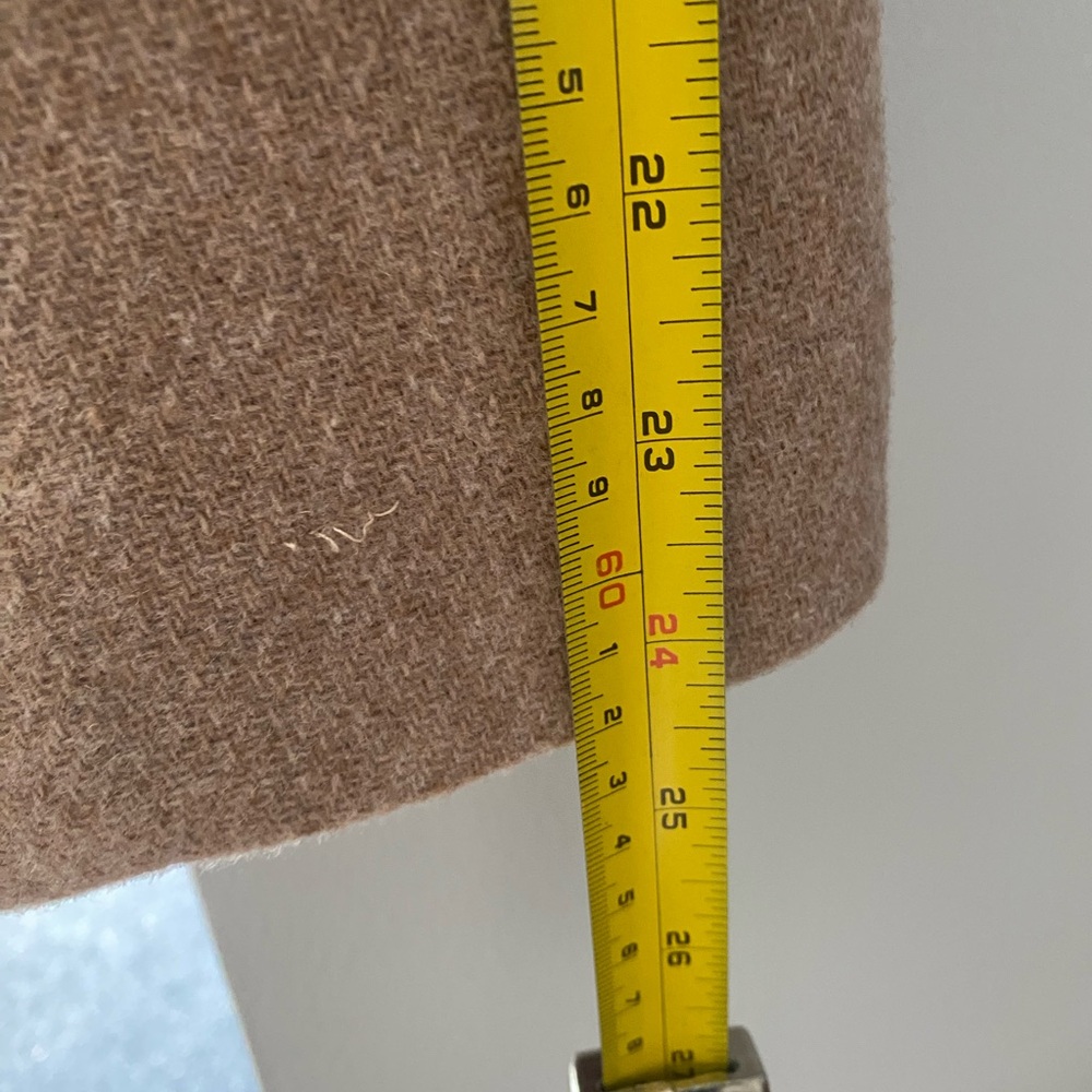 J. Crew Tan Italian Wool Cocoon Coat size 0P - Picture 7 of 8